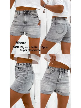 Spodenki jeansowe damskie M'sara, size m-3XL, paczka 12szt,