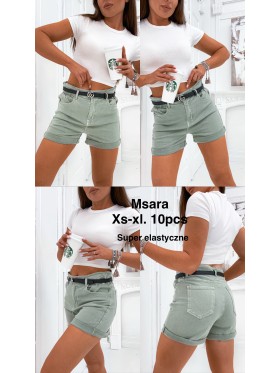 Spodenki jeansowe damskie M'sara, size XS-XL, paczka 10szt,