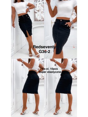 Spódnica krótka jeansowa damska , size XS-XL, paczka 10szt,