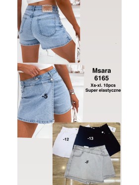 Spódnica krótka jeansowa damska M'sara, size XS-XL, paczka 10szt,1 kolor
