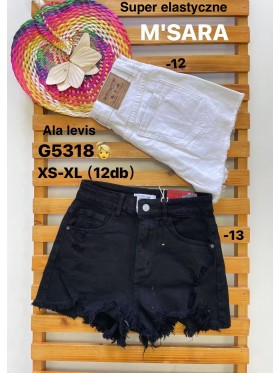 Spodenki jeansowe damskie M'sara, size XS-XL, paczka 12szt,