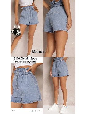 Spodenki jeansowe damskie M'sara, size XS-XL, paczka 12szt,