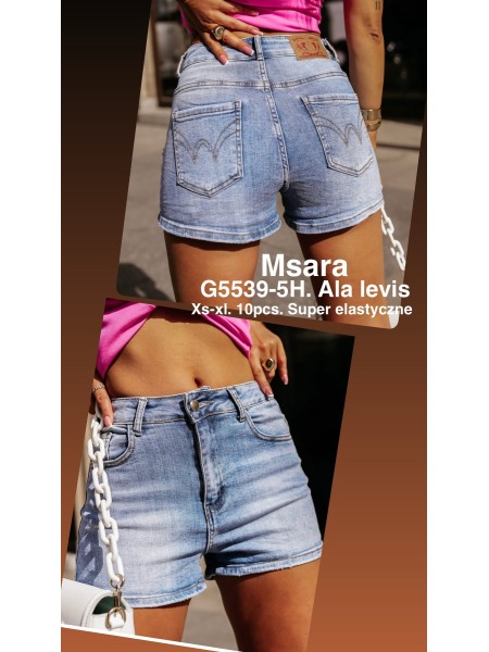 Spodenki jeansowe damskie M'sara, size XS-XL, paczka 10szt,