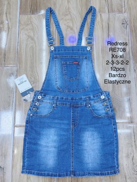 Spódnica krótka jeansowa damska , size XS-XL, paczka 12szt,