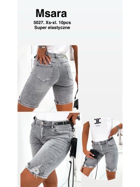 Spodenki jeansowe damskie M'sara, size XS-XL, paczka 10szt,