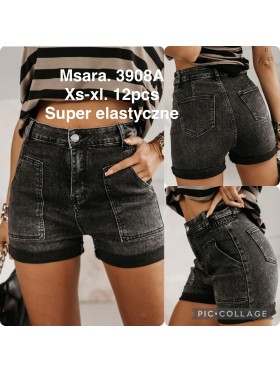 Spodenki jeansowe damskie M'sara, size XS-XL, paczka 12szt,