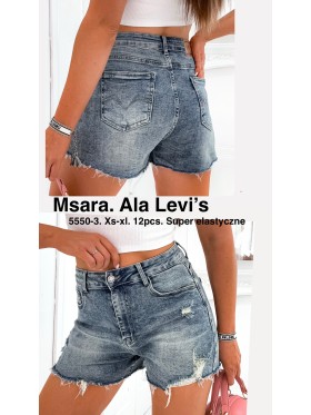 Spodenki jeansowe damskie M'sara, size XS-XL, paczka 12szt,