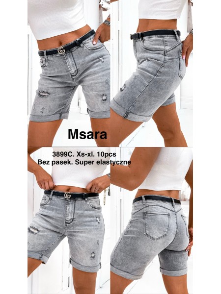 Spodenki jeansowe damskie M'sara, size XS-XL, paczka 10szt,