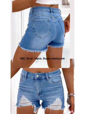 Spodenki jeansowe damskie , size XS-XL, paczka 10szt,