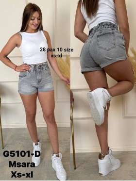 Spodenki jeansowe damskie M'sara, size XS-XL, paczka 10szt,