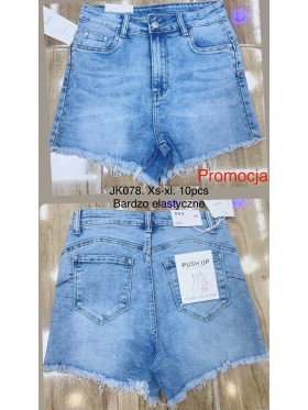 Spodenki jeansowe damskie , size XS-XL, paczka 10szt,