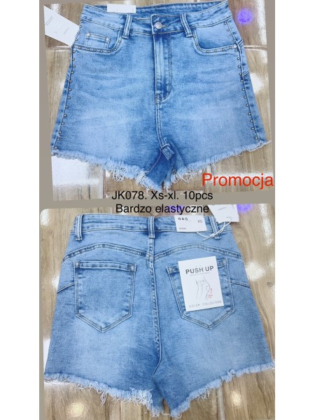 Spodenki jeansowe damskie , size XS-XL, paczka 10szt,
