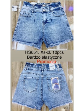 Spodenki jeansowe damskie , size XS-XL, paczka 10szt,