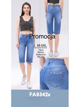 Spodenki jeansowe damskie , size M-5XL, paczka 12szt,