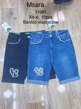 Spodenki jeansowe damskie M'sara, size XS-XL, paczka 10szt,