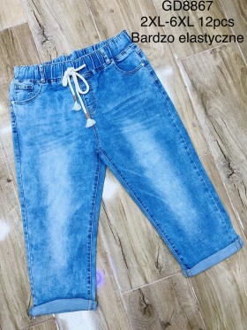 Spodenki jeansowe damskie , size 2-6XL, paczka 12szt,