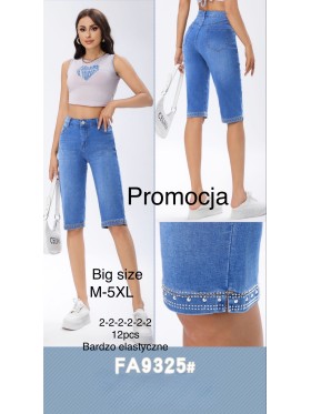 Spodenki jeansowe damskie , size M-5XL, paczka 12szt,