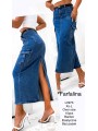 Spódnica długa jeansowa damska , size XS-L, paczka 10szt,