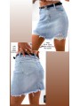 Spódnica krótka jeansowa damska , size XS-XL, paczka 10szt,