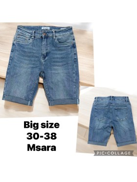 Spodenki jeansowe damskie M'sara , size 30-38, paczka 10szt,