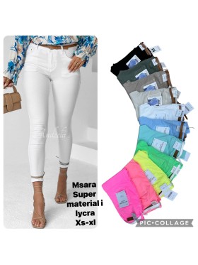 Jeansy damskie M'sara , size xs-xl, paczka 10szt,1 KOLOR
