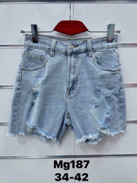 Spodenki jeansowe damskie , size 34-42, paczka 10szt,
