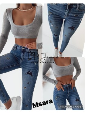 Jeansy damskie M'sara , size xs-xl, paczka 10szt,