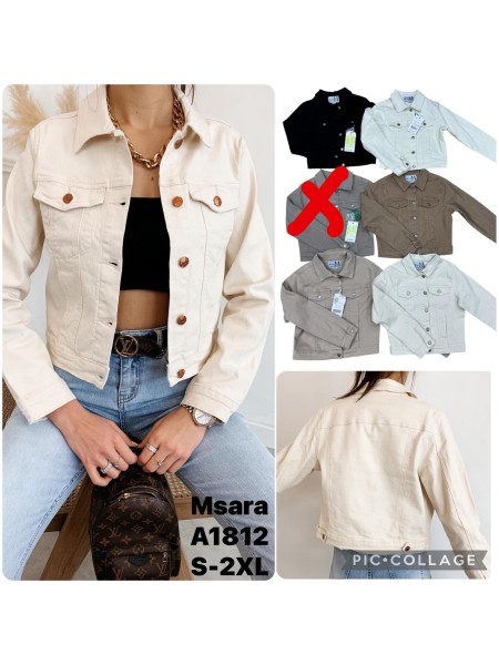 Kurtki Jeansowe damskie M'sara , size s-2xl, paczka 10szt,1 kolor