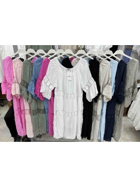 Sukienki damskie Włoskie , size uni, paczka 6szt,mix kolor