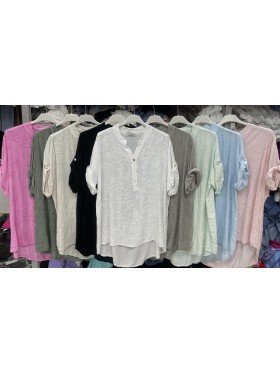 Bluzki damskie Włoskie , size uni, paczka 6szt,mix kolor