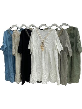Sukienki damskie Włoskie , size uni, paczka 6szt,mix kolor