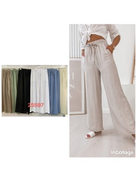 Spodnie damskie Włoskie , size uni, paczka 6szt,mix kolor