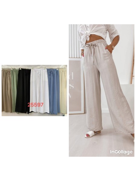 Spodnie damskie Włoskie , size uni, paczka 6szt,mix kolor
