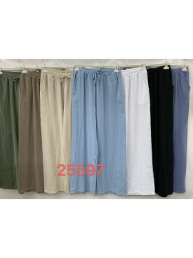 Spodnie damskie Włoskie , size uni, paczka 6szt,mix kolor