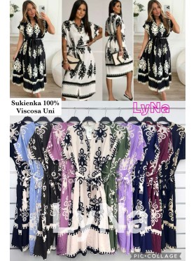 Sukienki damskie wloskie, size uni, paczka 6szt, mix kolor