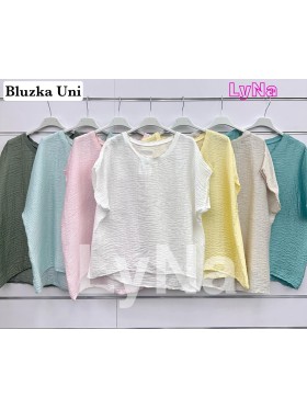 Bluzki damskie wloskie, size uni, paczka 6szt, mix kolor