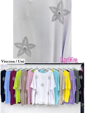 Bluzki damskie wloskie, size uni, paczka 6szt, mix kolor