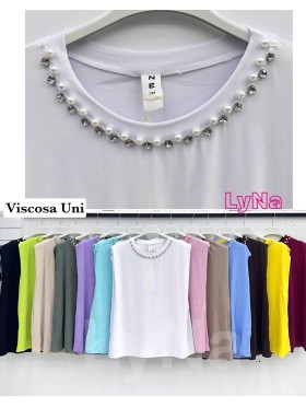 Bluzki damskie wloskie, size uni, paczka 6szt, mix kolor