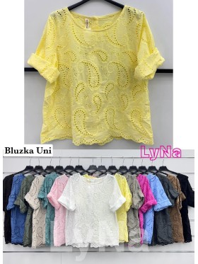 Bluzki damskie wloskie, size uni, paczka 6szt, mix kolor