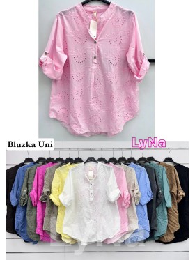 Bluzki damskie wloskie, size uni, paczka 6szt, mix kolor