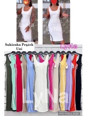 Sukienki damskie wloskie, size uni, paczka 6szt, mix kolor