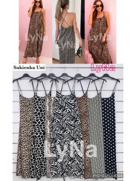 Sukienki damskie wloskie, size uni, paczka 6szt, mix kolor
