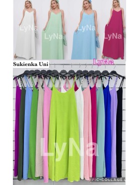 Sukienki damskie wloskie, size uni, paczka 6szt, mix kolor