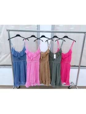 Sukienki damskie wloskie, size uni, paczka 6szt, mix kolor