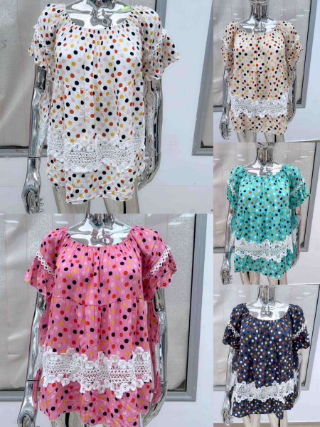 Sukienki damskie wloskie, size uni, paczka 6szt, mix kolor