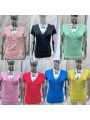 Bluzki damskie wloskie, size uni, paczka 6szt, mix kolor
