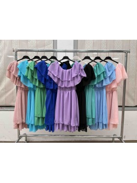 Sukienki damskie wloskie, size uni, paczka 6szt, mix kolor