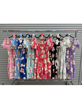 Sukienki damskie wloskie, size uni, paczka 6szt, mix kolor