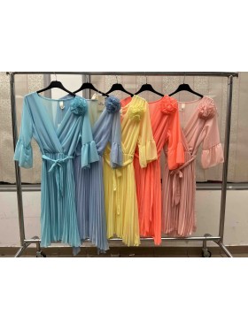 Sukienki damskie wloskie, size uni, paczka 6szt, mix kolor
