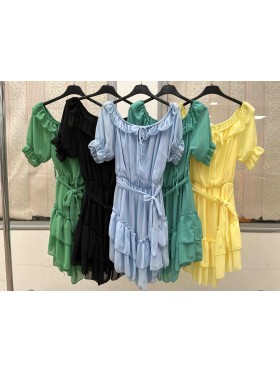 Sukienki damskie wloskie, size uni, paczka 6szt, mix kolor